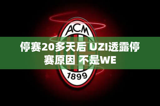 停赛20多天后 UZI透露停赛原因 不是WE